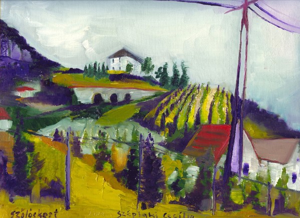 Vineyards on foothill by ArtofCaelia